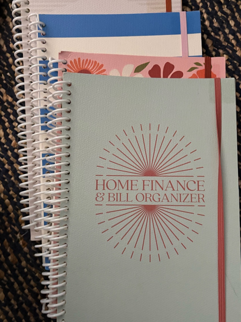 Home Finance & Bill Organizer budget notebooks 4 available